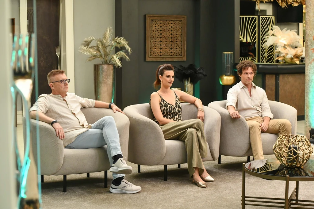 A TV2 tudományos párkereső reality második évadában Nyírő András, Tóth Melinda és Gaál Viktor elemezte a jelentkezőket Fotó: TV2/fotocentral.hu