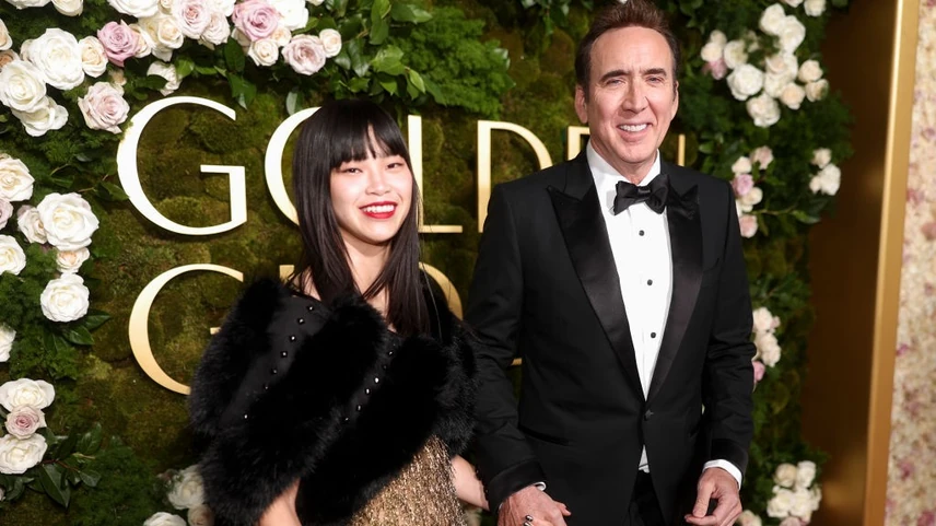 Nicolas Cage a japán feleségével a tavalyi Golden Globe-on. A színész most pert indított, mert az egyik filmje egyszerűen eltűnt a Netflix stúdiójából