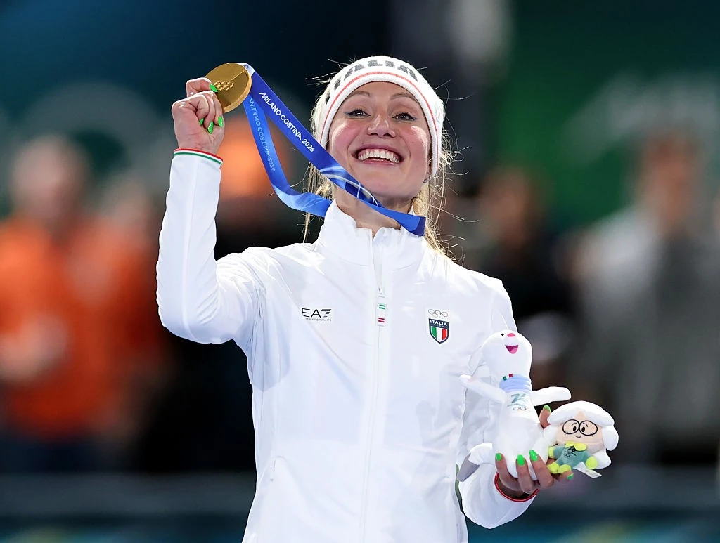 Francesca az aranyérmével (Fotó: Getty Images)