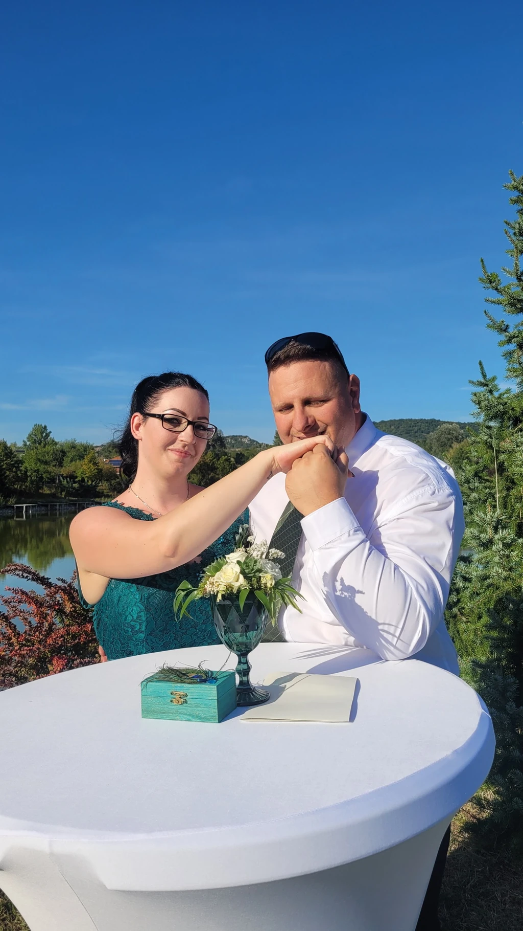 Feleségével, Hajnival (Fotó: Archív)