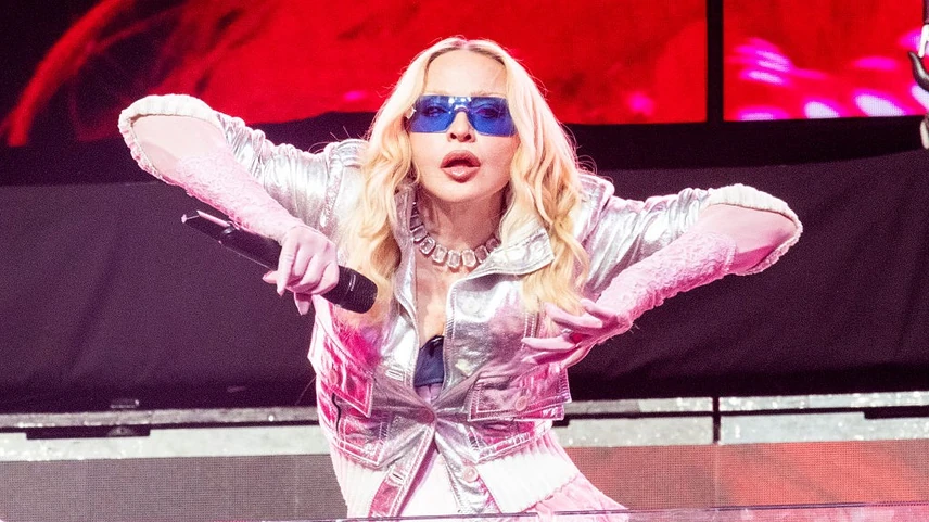 Madonna egy június eleji koncerten, New Yorkban