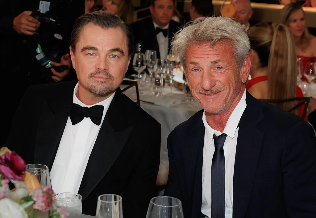 Együtt a két kipécézett sztár: Leonardo DiCaprio és Sean Penn (Fotó: Getty Images)