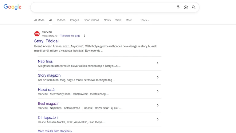 Állítsd be a Google-ben, hogy mindig a story.hu friss hírei fogadjanak!