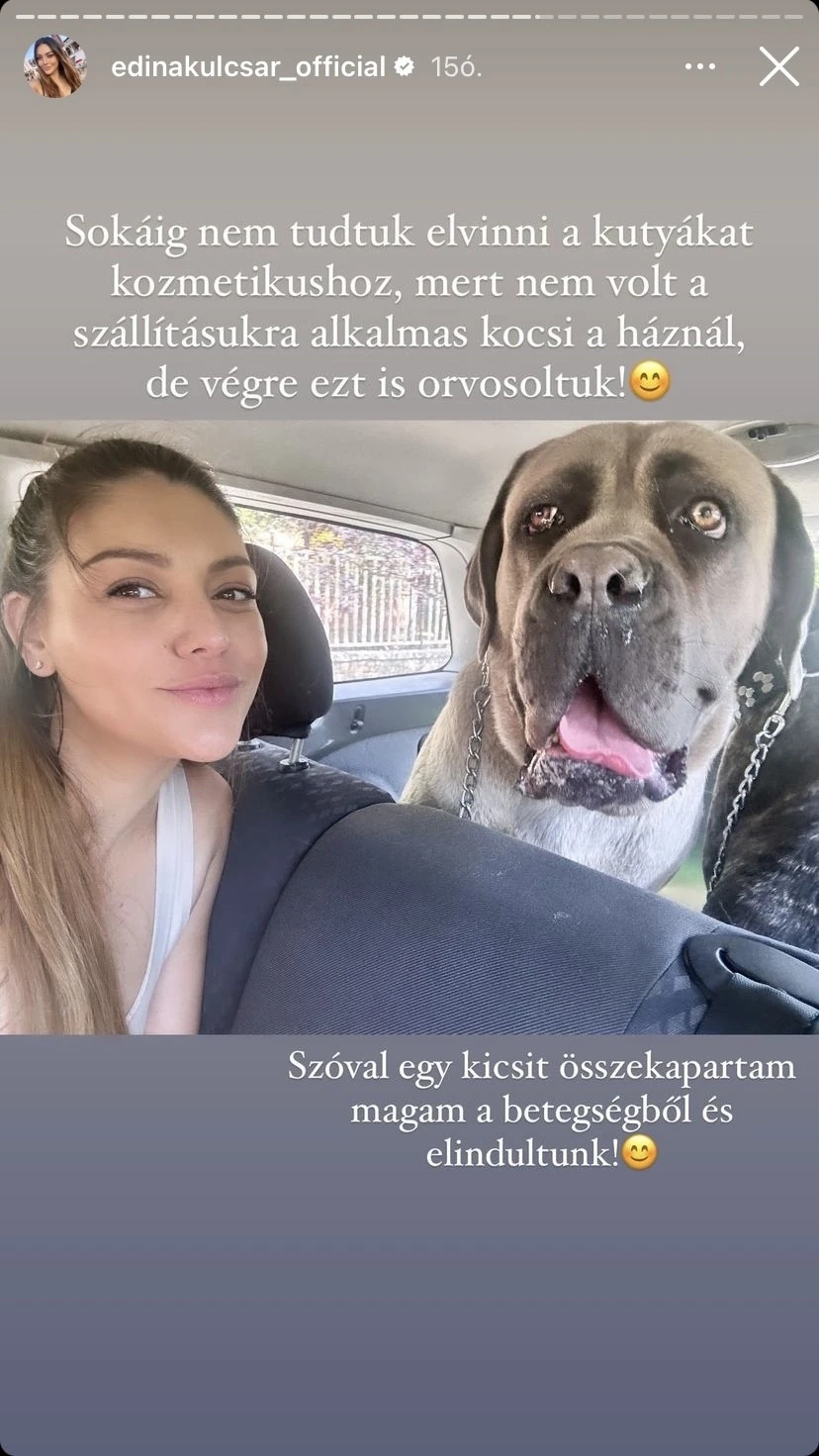 Fotó: Kulcsár Edina/Instagram