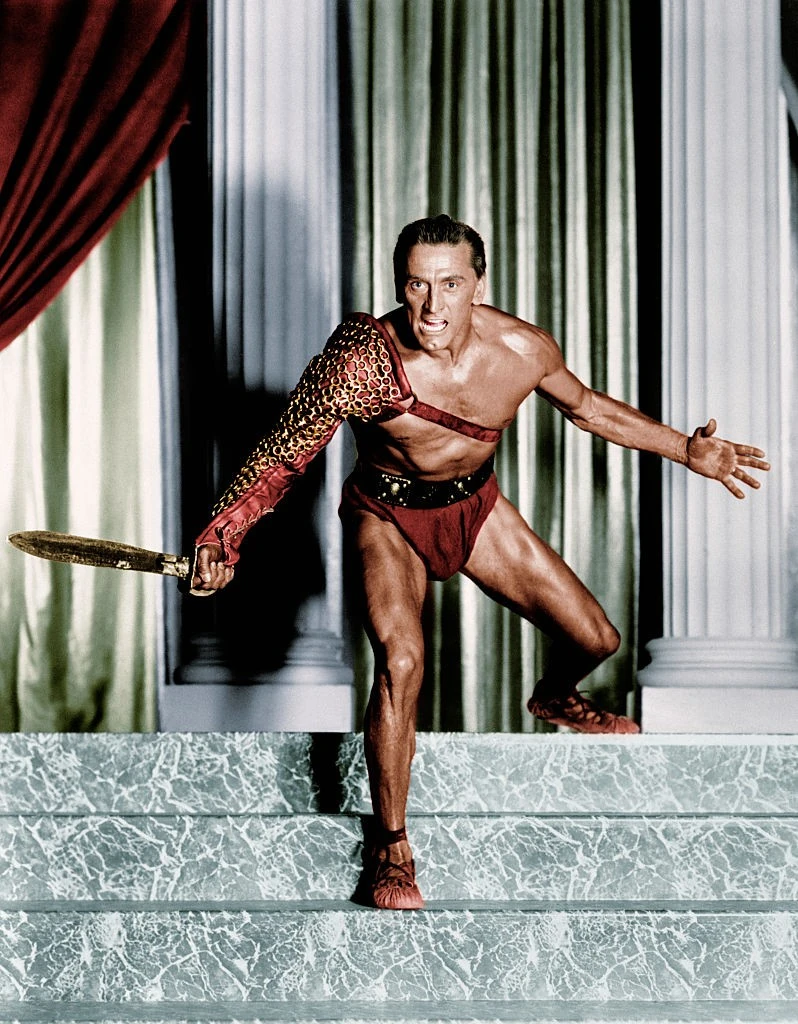 Kirk Douglas leghíresebb szerepében, a Spartacusban