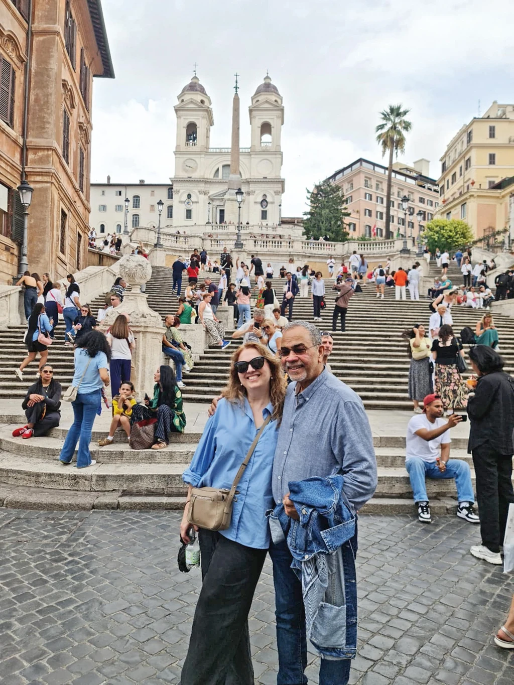 Természetesen a Spanyol lépcsőnél is jártak