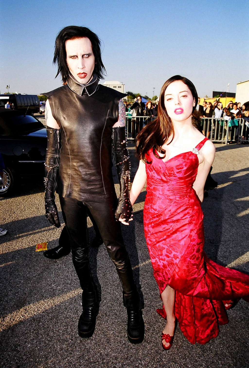 Marilyn Manson és Rose McGowan az MTV Movie Awardson 1999-ben (Fotó: Getty Images)