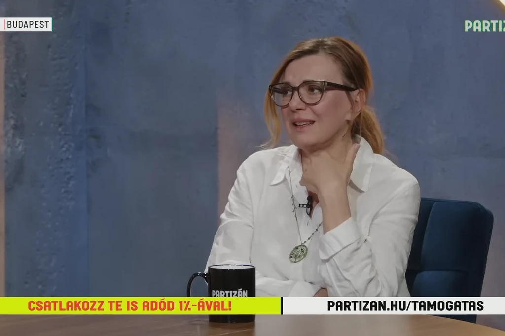 Borbás Marcsi a Patrizán stúdiójában