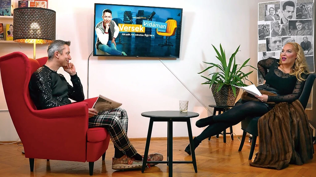 Novák Angélával a Versek vidáman című podcastjában, amit kisfia inspirált