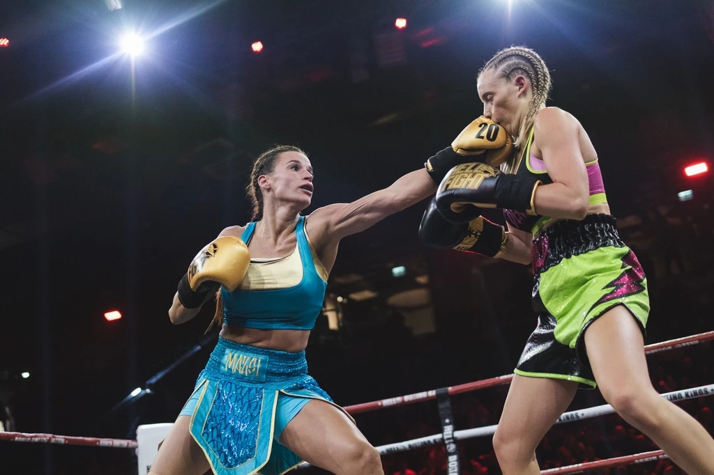 Berki Mazsi a Hell Boxing Kings döntőjében: ott is nyert (Fotó: RTL)