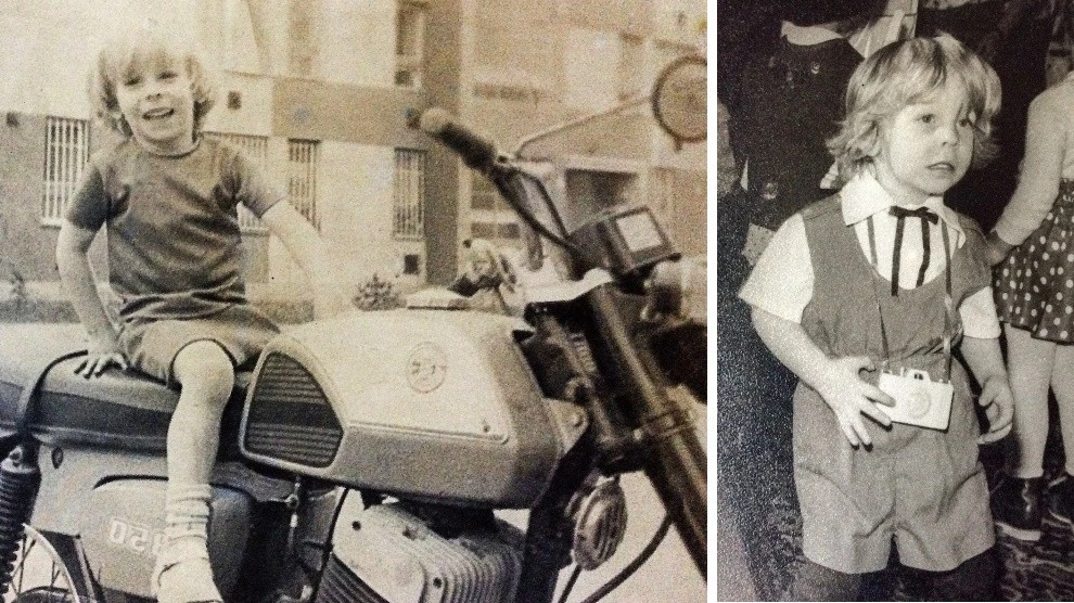 Már gyerekként is imádta a motorokat (Fotó: Archív)