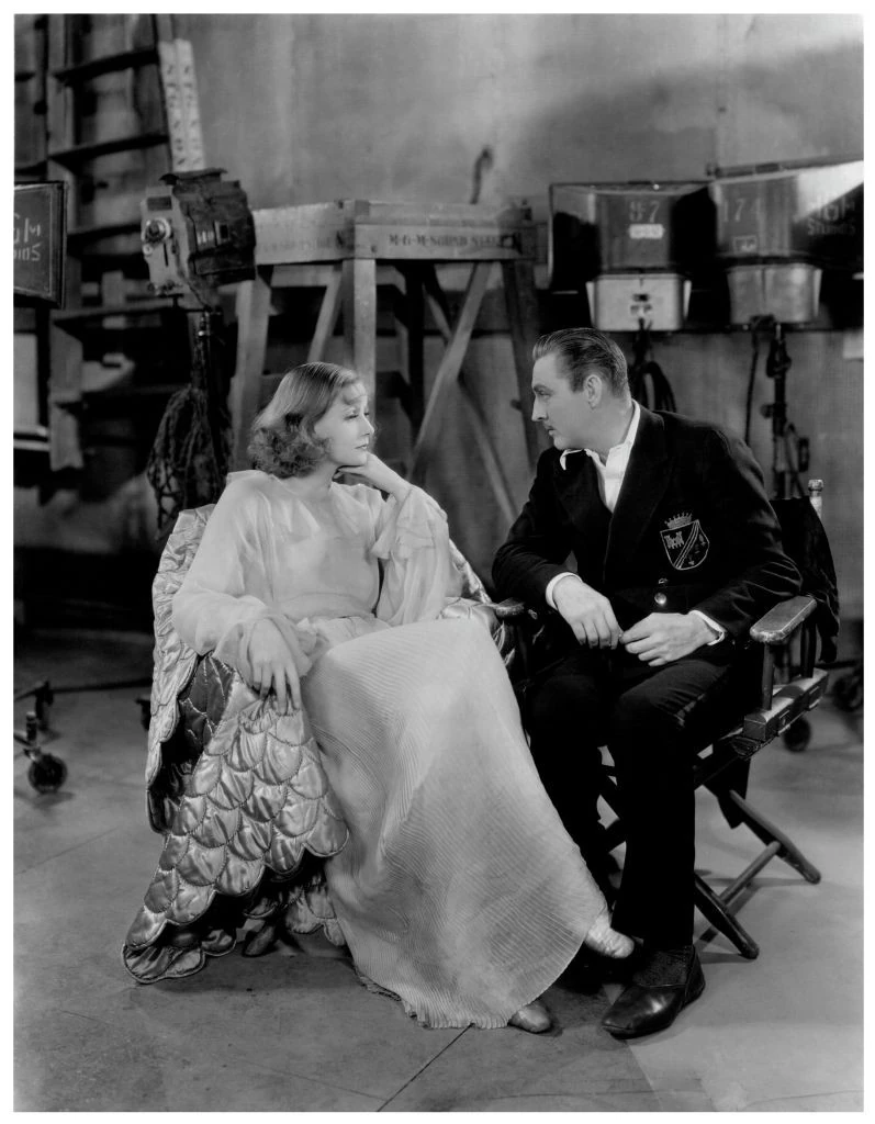 John Barrymore-ral a Grand Hotel forgatásán 1932-ben