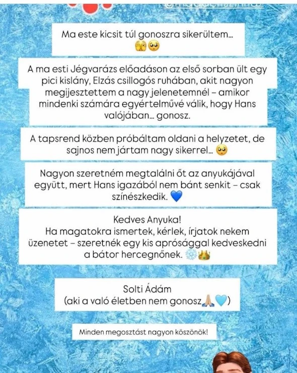 Solti Ádám minden megosztásért hálás (Fotó: Archív)