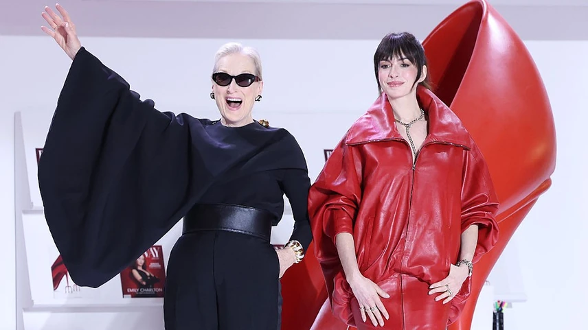 Meryl Streep és Anne Hathaway Az ördög Pradát visel 2. bemutatóján
