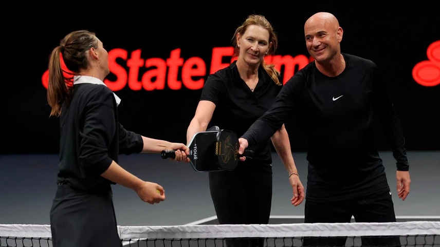 Andre Agassi és Steffi Graf ma tenisz helyett már inkább a pickleballt élvezik